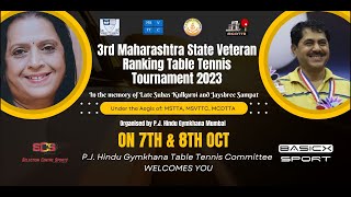 Sudip A Vs Manish B T2  3rd Maharashtra State Veterans Ranking Table Tennis Tournament [upl. by Akialam]