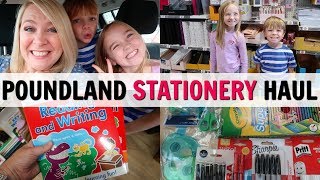 BACK TO SCHOOL POUNDLAND COME SHOP WITH ME amp HAUL [upl. by Loram]