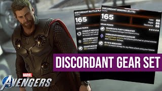 Marvels Avengers  Gear Guide Thor  Discordant Gear Set [upl. by Zaneta802]