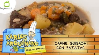 Karlos Arguiñano Receta de Carne guisada con patatas [upl. by Lenhart]