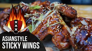 Asianstyle sticky wings 11  Kippenvleugels met sticky glace 🍗 [upl. by Lehte]