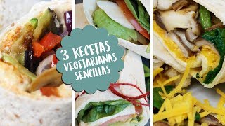 3 recetas VEGANAS FÁCILES RÁPIDAS y sólo necesitas UNA SARTÉN ✨🌱 [upl. by Alakam]