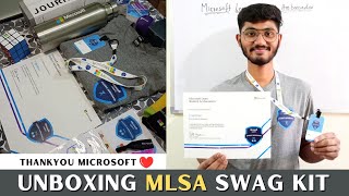 Unboxing Microsoft Learn Student Ambassador Swag Kit  MLSA 💯🔥microsoft [upl. by Scarrow]