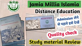 Jamia Millia Islamia Distance Study Material Review [upl. by Alios643]