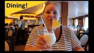 Dining on the Regal Princess Cruise Ship Vlog Episode 10 [upl. by Ahsirpac]