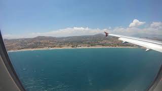 Vollständiger Landeanflug KretaHeraklion mit Taxiing zur PP 4K [upl. by Sachi]