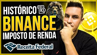 IMPOSTO DE RENDA CRIPTOMOEDAS COMO PEGAR SEU DADOS NA BINANCE PARA DECLARAR O IRPF 2024 [upl. by Berriman642]