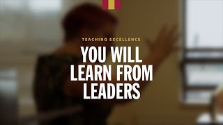 Teaching Excellence You will learn from leaders [upl. by Suzi29]