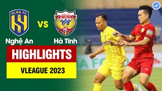 Highlights SLNA vs Hà Tĩnh  Kịch tính cao độ  rượt đuổi 4 tuyệt phẩm phối hợp đẳng cấp cao [upl. by Delsman521]