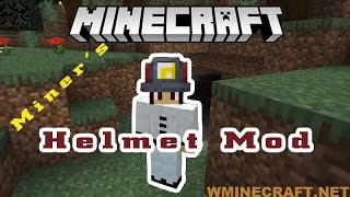 Miner’s Helmet Mod for Minecraft 116411521122 Helmet super useful [upl. by Gad]