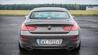 BMW 650i xDrive Gran Coupe launch control on wet  ExoticCarspl [upl. by Ennair]