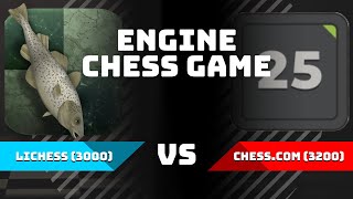 LICHESS 3000 Vs CHESSCOM 3200 with evaluation [upl. by Kroo]