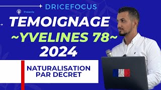 Demande nationalité française 2024  Entretien naturalisation française par décret  Témoignage [upl. by Eiznil392]