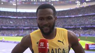 Paris 2024  Jamaicas Jaheel Hyde looking forward to semifinal of 400m hurldes event  SportsMax [upl. by Keele]