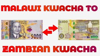 Malawi Kwacha To Zambian Kwacha Exchange Rate Today  MWK To ZMW [upl. by Tiffany]