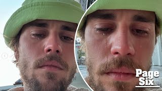 Justin Bieber sparks fans’ concern as he breaks down in tears in Instagram snaps [upl. by Gerrald]