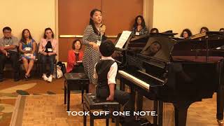 Piano Master Class Dr Janice Park amp Evan Le 7 years 2 months [upl. by Pansir]