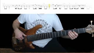 Marillion  Childhoods End Bass Cover with Playalong Tabs in Video [upl. by Yared81]