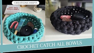 Crochet Catch All Bowls [upl. by Lodnar]