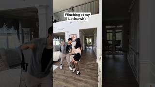 Flinching at my Latina wife 😳 shortsfeed funnyshorts [upl. by Jeannette]