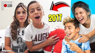 REACTING To Our FIRST EVER YOUTUBE VIDEO SO CRINGE 😂  The Royalty Family [upl. by Aelgna]