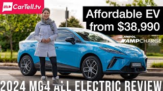 2024 MG4 Affordable Electric SUV Review  EV Australia [upl. by Dalia]