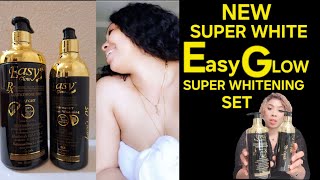 NEW EASY GLOW LOTION AND SHOWER GEL SUPER STRONG WHITENING SET [upl. by Remde624]