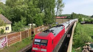 IC mit der Lokomotive 101 0719 Richtung Norden [upl. by Ahsrop]