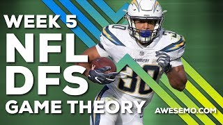 NFL DFS STRATEGY  WEEK 5 OWNERSHIP FIRST LOOK  2019 FANTASY FOOTBALL  YAHOO FANDUEL FANTASYDRAFT [upl. by Giana]