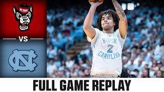 NC State vs North Carolina Full Game Replay  202324 ACC Mens Basketball [upl. by Nnylecoj]