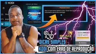 Dicas Simples para Resolver Erro de Reprodução no Kodi✨🎆🎉🎇😍❤️🖤 [upl. by Aramas]