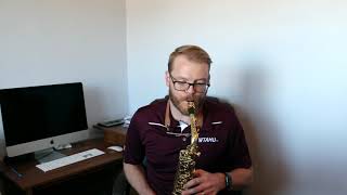 Ferling Etude No 40  James Barger Saxophone [upl. by Astrahan34]