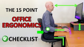 The Perfect Ergonomic Desk Setup To Avoid Back amp Neck Pain [upl. by Nnyleuqaj]