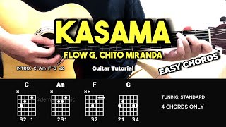 Kasama  Flow G x Chito Miranda  Easy Guitar Tutorial For Beginners CHORDS amp LYRICS guitarlesson [upl. by Spatz]