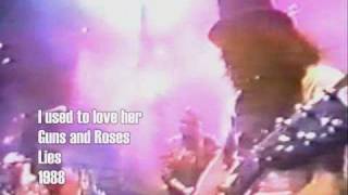 Guns N´ Roses  Used to love her BEST VIDEO [upl. by Kaplan397]