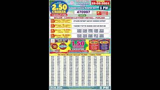 Punjab State Lottery Samay special bumper lottery result  Punjab State Lottery special bumper2024 [upl. by Ralph]