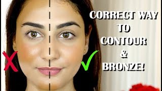 BEGINNERS  BRONZER AND CONTOUR APPLICATION GUIDE  SIMMY GORAYA [upl. by Pratt]