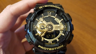 Casio GShock GA110GB1AER  prezentacja porównanie i tryon PL [upl. by Asselam225]