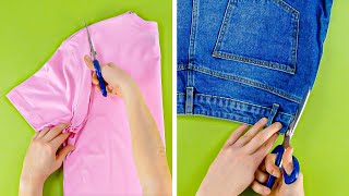 17 idées étonnantes de projets DIY upcycling avec de vieux vêtements ✂👖👚🤩 [upl. by Coy]