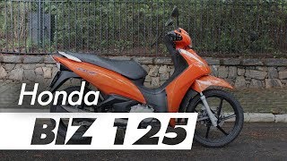 Primeiro contato Honda Biz 125 linha 2018 [upl. by Eilloh]