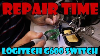 Mouse Repair – Right mouse button switch replacement – Logitech G600 [upl. by Zurc748]