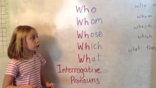 Interrogative Pronouns [upl. by Syned644]