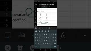 Calcul Covariance Excel [upl. by Candy]