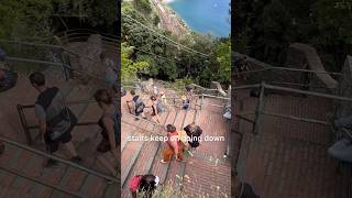 Corniglia cliff staircase in cinque Terre [upl. by Aetnahs901]