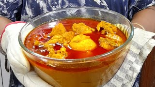 মুরগির মাংসের লাল লাল ঝোল সাথে ধামসা আলু  BENGALI CHICKEN CURRY RECIPE [upl. by Adnirod409]