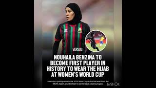 Nouhaila Benzina to become first professional player wearing Hijāb at women’s World Cup 2023 [upl. by Claus57]