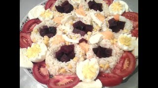 Salade de riz composée👍👍👌✅💦💙🌹😍😋😉🌸🌸 [upl. by Attela]