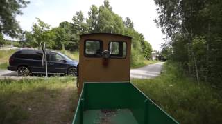 ZIEGELEIBAHN  BeinaheCrash am Bahnübergang Brücke Burgwall [upl. by Wilkie607]