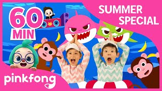 Baby Shark Dance and more  Summer Songs Special  Compilation  Pinkfong Songs for Children [upl. by Akimehs]