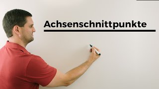 AchsenschnittpunkteAchsenabschnitte bei Funktionen  Mathe by Daniel Jung [upl. by Glyn984]